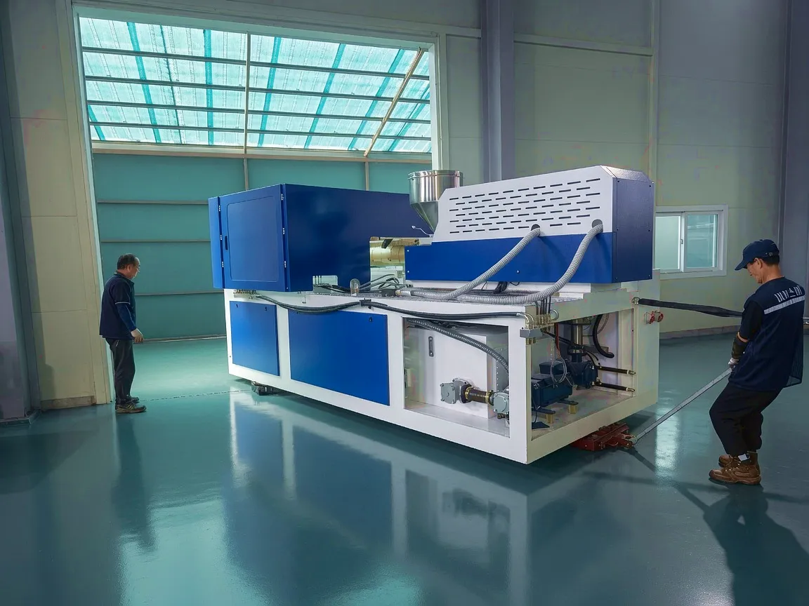 ISBM injection blow moulding machine workshop