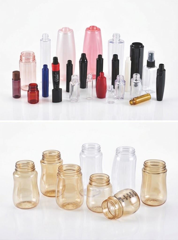 PET bottles produced by one-step injection stretch blow molding machine